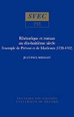 Rhétorique et roman au dix-huitième siècle