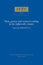 Paris, poetry and women’s writing in the eighteenth century