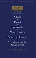 Voltaire; Diderot; Demography; Women's studies; Poetes et versificateurs;The influence of the Enlightenment