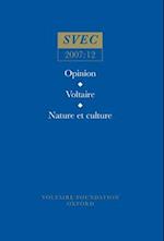 Opinion; Voltaire; Nature et culture