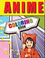 Anime Coloring Book: Lovable Anime Coloring Pages, Manga Coloring Book for Kids and Adults with Relaxing Stress-Relieving Designs 