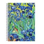 Van Gogh Irises Wire-O Journal 6 X 8.5"