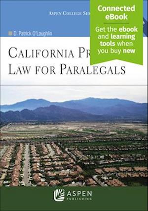 California Property Law for Paralegals [With CDROM]