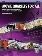 Movie Quartets for All, Violin, Level 1-4