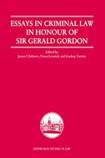 Essays in Criminal Law in Honour of Sir Gerald Gordon