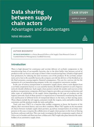 Case Study: Data Sharing Between Supply Chain Actors