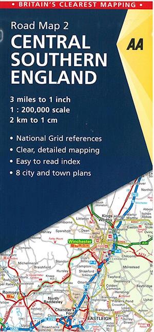 AA Road Map Britain 2: Central Southern England