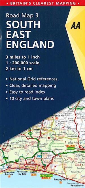 AA Road Map Britain 3: South East England