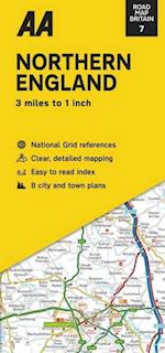 Road Map Northern England