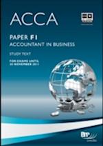ACCA Paper F1 - Accountant in Business Study Text