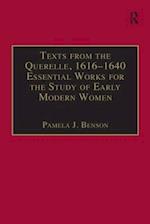 Texts from the Querelle, 1616–1640