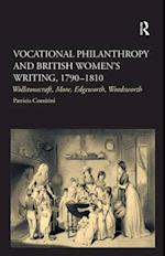 Vocational Philanthropy and British Women's Writing, 1790–1810