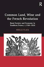 Common Land, Wine and the French Revolution