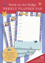 Stick-on-the-fridge Weekly Planner Pad: Maritime