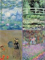 Set of Four Magnetic Notepads: Monet