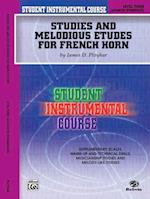 Student Instrumental Course Studies and Melodious Etudes for French Horn