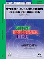 Student Instrumental Course Studies and Melodious Etudes for Bassoon