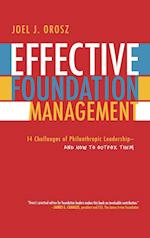 Effective Foundation Management