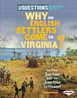 Why Did English Settlers Come to Virginia?