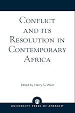 Conflict and Its Resolution in Contemporary Africa