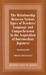 The Relationship Between Various Types of Teachers' Language and Comprehension