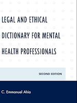Legal and Ethical Dictionary for Mental Health Professionals