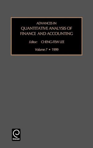 Advances in Quantitative Analysis of Finance and Accounting