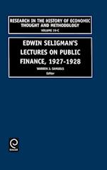 Edwin Seligman's Lectures on Public Finance, 1927-1928