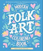 Modern Folk Art Coloring Book