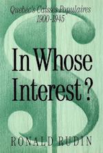 In Whose Interest?