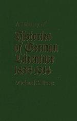 History of Histories of German Literature, 1835-1914