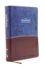 NIV, the Woman's Study Bible, Imitation Leather, Blue/Brown, Full-Color