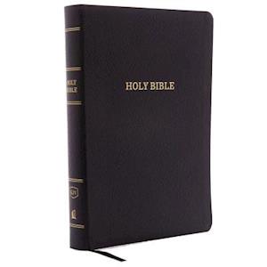 KJV Holy Bible, Giant Print Center-Column Reference Bible, Black Bonded Leather, Thumb Indexed, 53,000 Cross References,  Red Letter, Comfort Print: King James Version