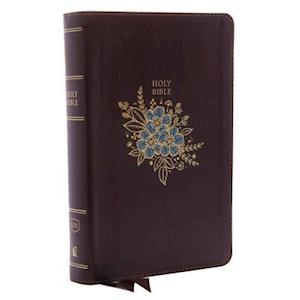 KJV, Deluxe Reference Bible, Personal Size Giant Print, Imitation Leather, Burgundy, Red Letter Edition