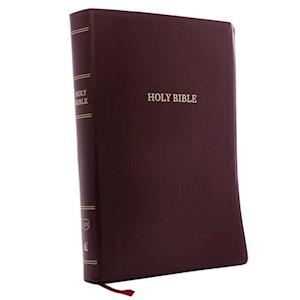 KJV, Reference Bible, Super Giant Print, Leather-Look, Burgundy, Red Letter Edition