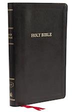KJV, Deluxe Thinline Reference Bible, Leathersoft, Black, Thumb Indexed, Red Letter Edition, Comfort Print