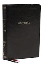 NKJV, Deluxe Reference Bible, Compact Large Print, Leathersoft, Black, Red Letter, Comfort Print