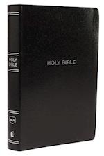 NKJV, Reference Bible, Center-Column Giant Print, Leather-Look, Black, Indexed, Red Letter Edition, Comfort Print