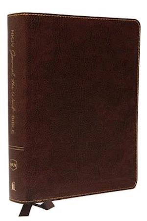 NKJV, Journal the Word Bible, Bonded Leather, Brown, Red Letter Edition, Comfort Print