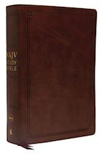 NKJV Study Bible, Imitation Leather, Brown, Red Letter Edition, Comfort Print