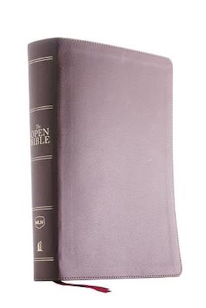 The NKJV, Open Bible, Imitation Leather, Brown, Red Letter Edition, Comfort Print