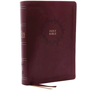 The Kjv, Open Bible, Leathersoft, Burgundy, Indexed, Red Letter Edition, Comfort Print