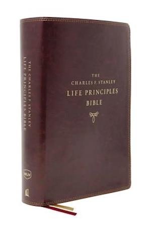 Nkjv, Charles F. Stanley Life Principles Bible, 2nd Edition, Leathersoft, Burgundy, Indexed, Comfort Print