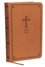 Kjv, Value Thinline Bible, Compact, Leathersoft, Brown, Red Letter Edition, Comfort Print
