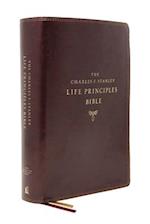 Nasb, Charles F. Stanley Life Principles Bible, 2nd Edition, Leathersoft, Burgundy, Thumb Indexed, Comfort Print