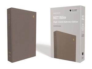 Net Bible, Single-Column Reference, Cloth Over Board, Gray, Comfort Print
