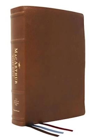 Nasb, MacArthur Study Bible, 2nd Edition, Premium Goatskin Leather, Brown, Premier Collection, Comfort Print