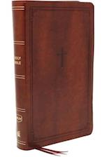 Nkjv, Reference Bible, Personal Size Large Print, Leathersoft, Brown, Red Letter Edition, Comfort Print
