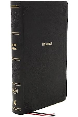 Nkjv, Reference Bible, Personal Size Large Print, Leathersoft, Black, Red Letter Edition, Comfort Print