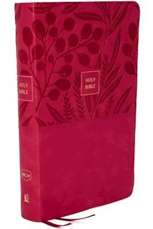 Nkjv, Reference Bible, Personal Size Large Print, Leathersoft, Pink, Thumb Indexed, Red Letter Edition, Comfort Print